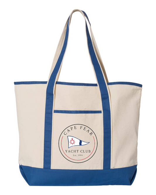 Cape Fear Yacht Club 34.6L Large Canvas Deluxe Tote (click for more colors)