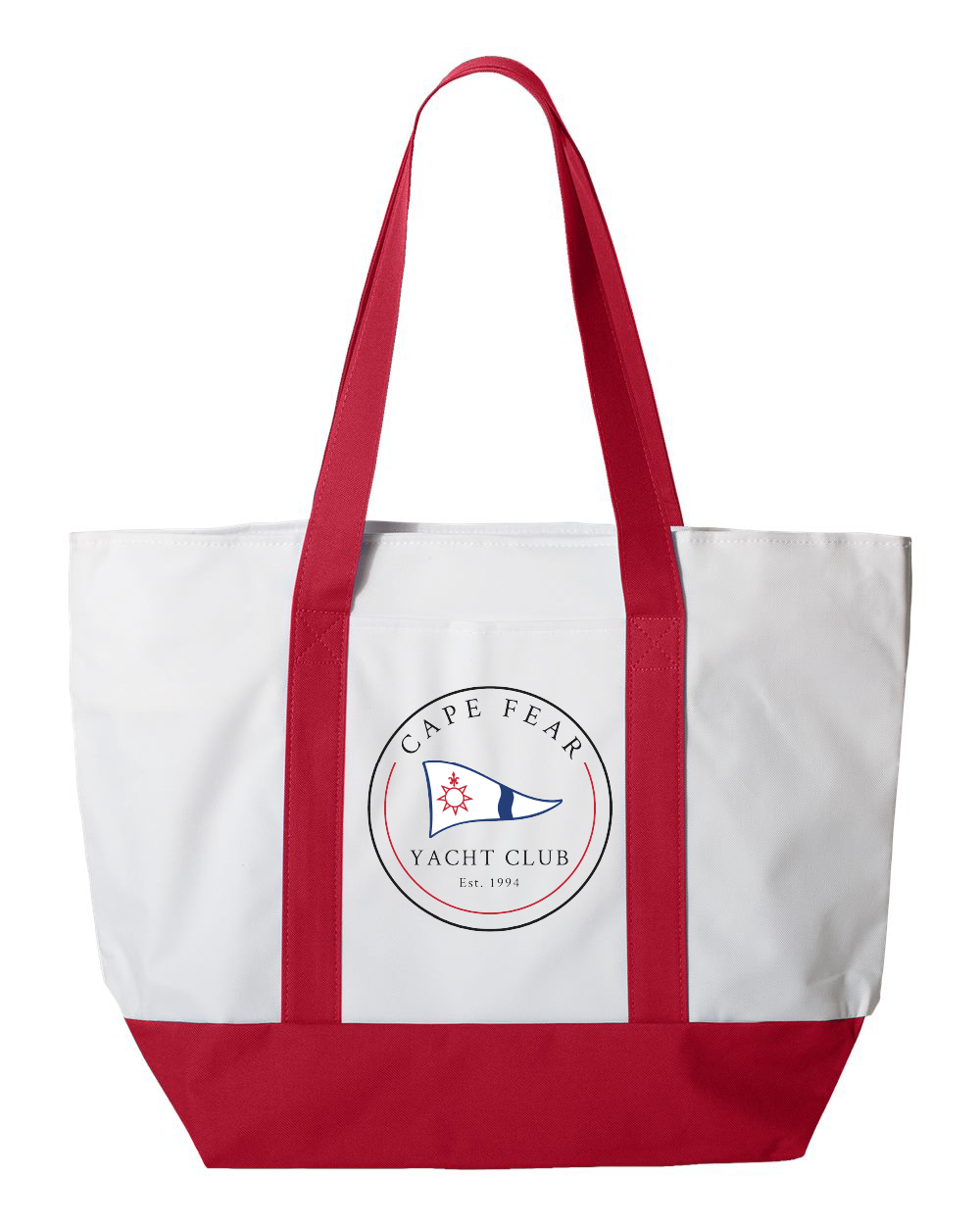 Cape Fear Yacht Club Bay View Giant Zippered Tote (click for more colors)