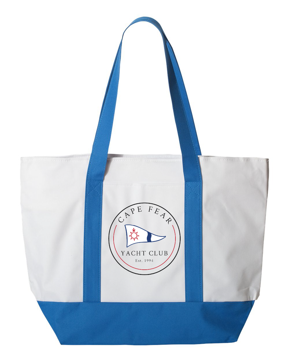 Cape Fear Yacht Club Bay View Giant Zippered Tote (click for more colors)