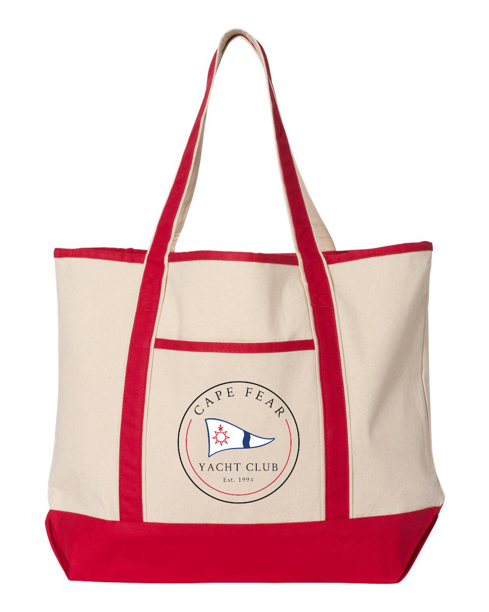 Cape Fear Yacht Club 34.6L Large Canvas Deluxe Tote (click for more colors)